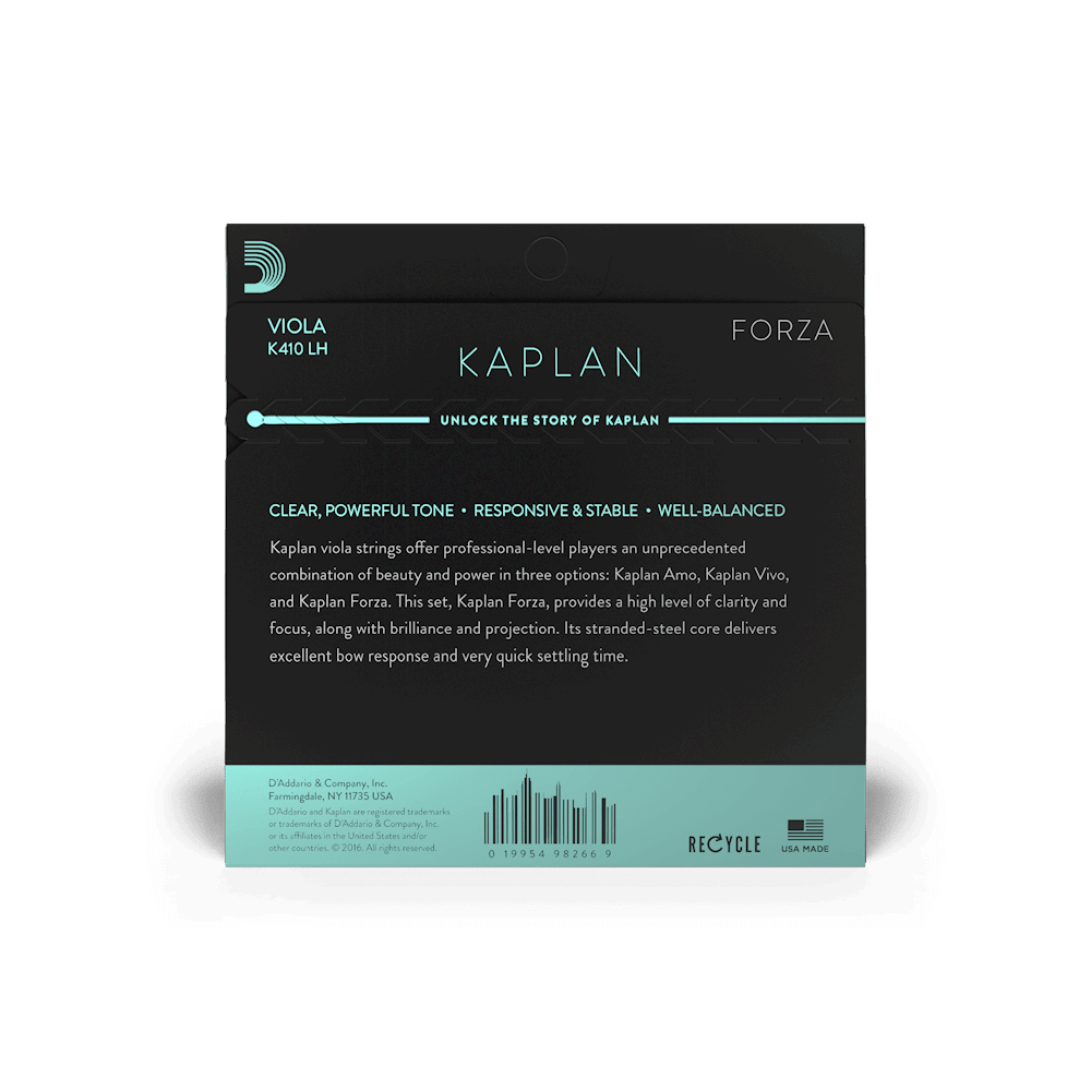 D'Addario Kaplan Forza Viola Single G String, Long Scale, HeavyTension - Image 3
