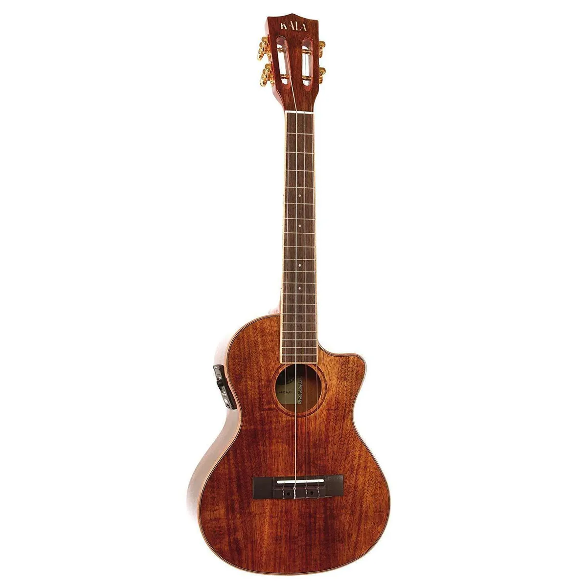 Kala KA-KTGE-C Hawaiian Koa Series Tenor Cutaway Ukulele Acoustic / Electric - Image 3