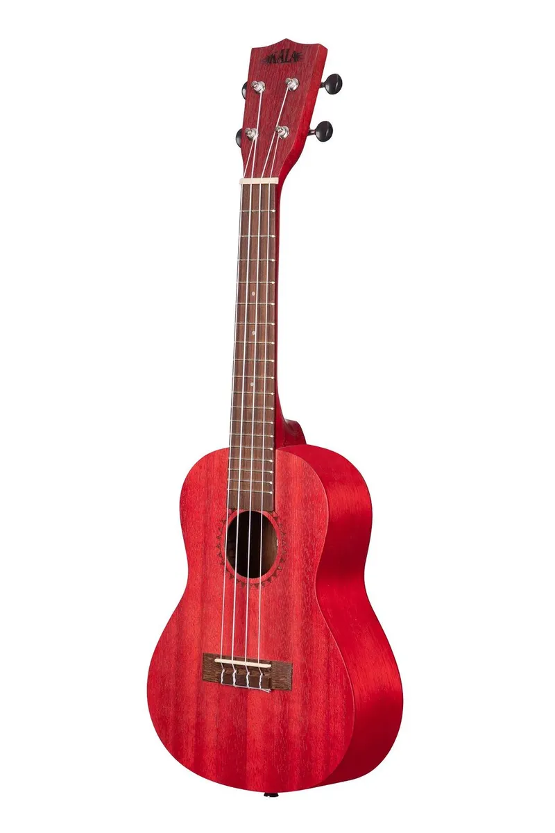 Kala Adobe Red Watercolor Meranti Concert Ukulele - Image 3