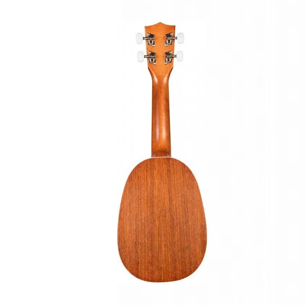 Kala KA-P Satin Mahogany Soprano Pineapple Shape Ukulele Natural - Image 3