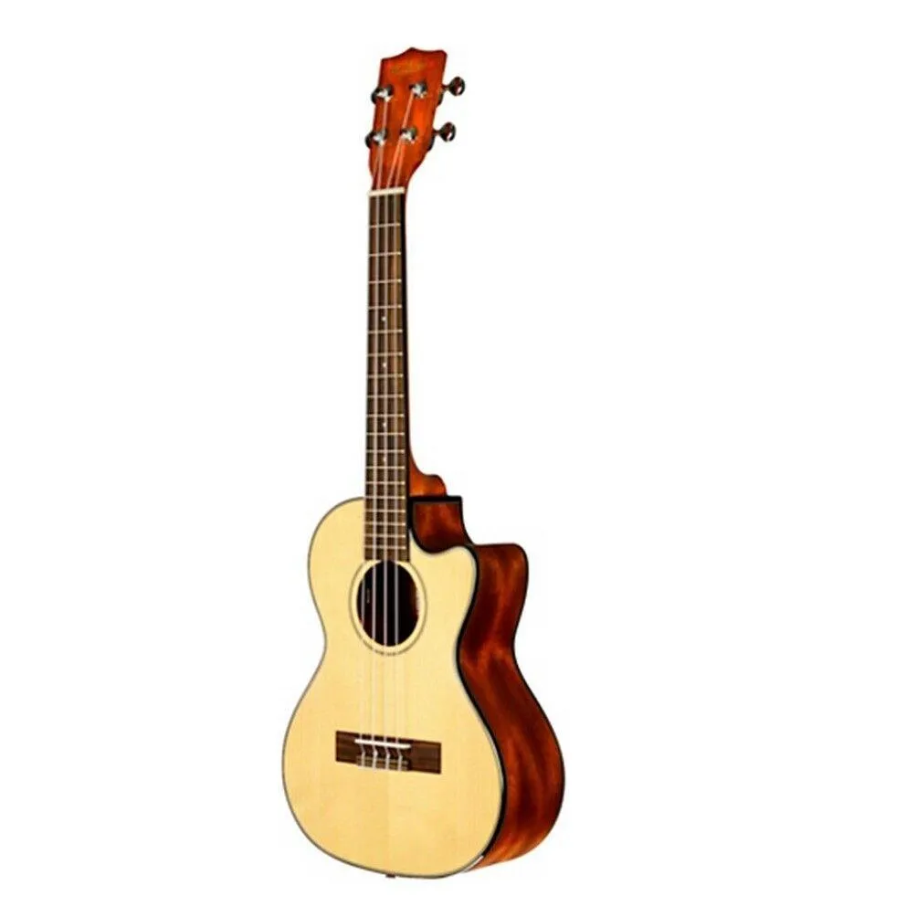 Kala Solid Spruce Top Tenor Acoustic-Electric Ukulele Shadow Pickup , Hard case included - Image 3