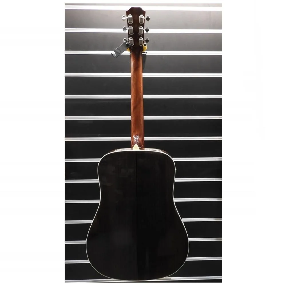 LA Guitars All Solid Spruce/Rosewood Dreadnought Acoustic / Electric Guitar - Image 3