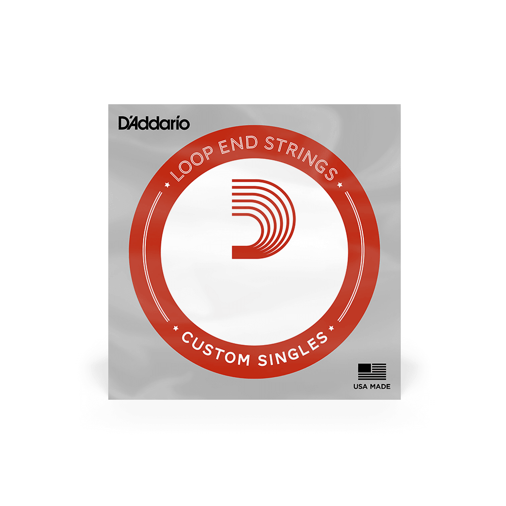 D'Addario LE009 Plain Steel Loop End Single String, .009 - Image 3
