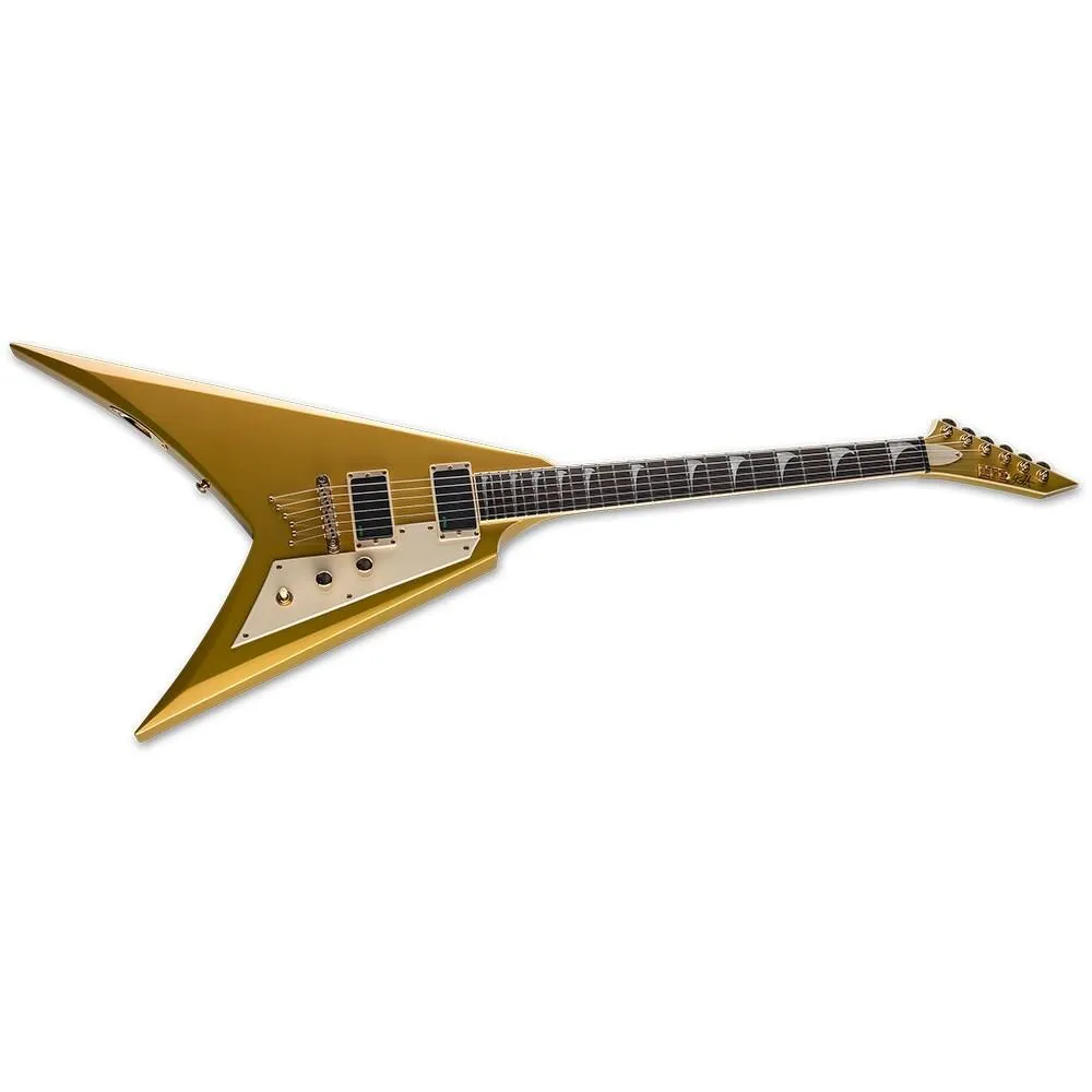 ESP LTD KH-V (Metallic Gold) Kirk Hammett Signature Series Electric Guitar - Image 3