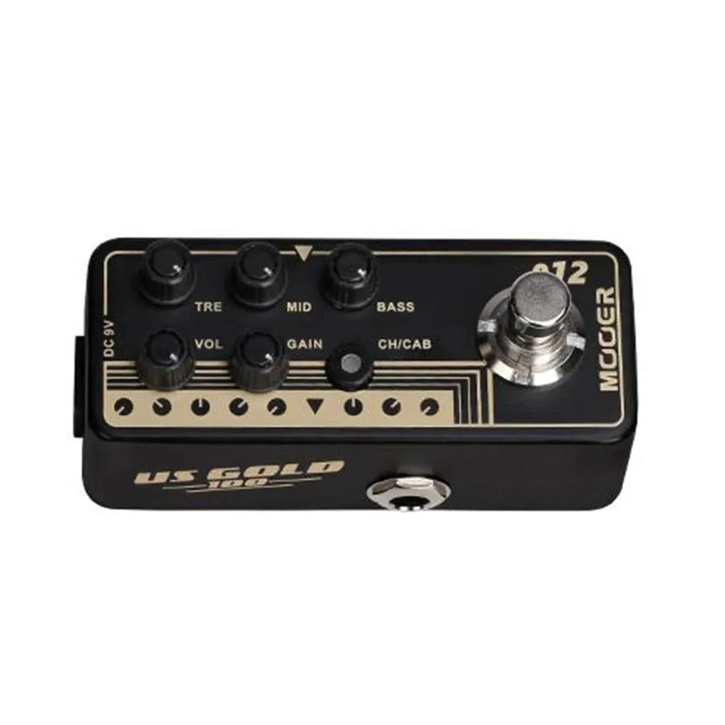 Mooer 'US Gold 100 012' Digital Micro Preamp Guitar Effects Pedal - Image 3