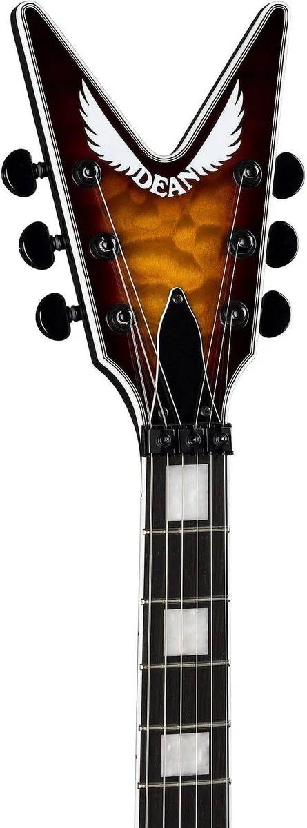 Dean ML SEL F QM TBZ ML Select Floyd Quilt Top Electric Guitar - Trans Brazilia - Image 3