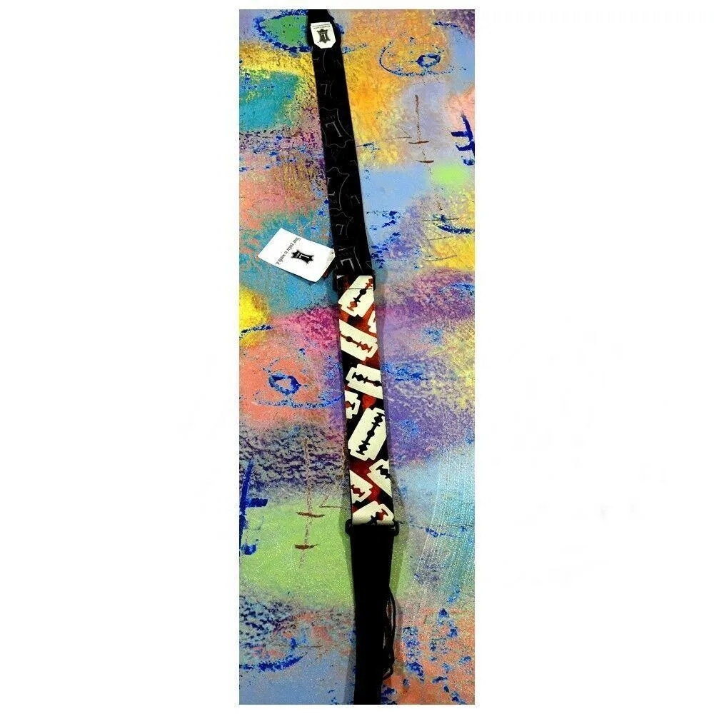 Levy's Polyester Guitar Strap Artist Sublimation Razor Blades, made in Canada - Image 3