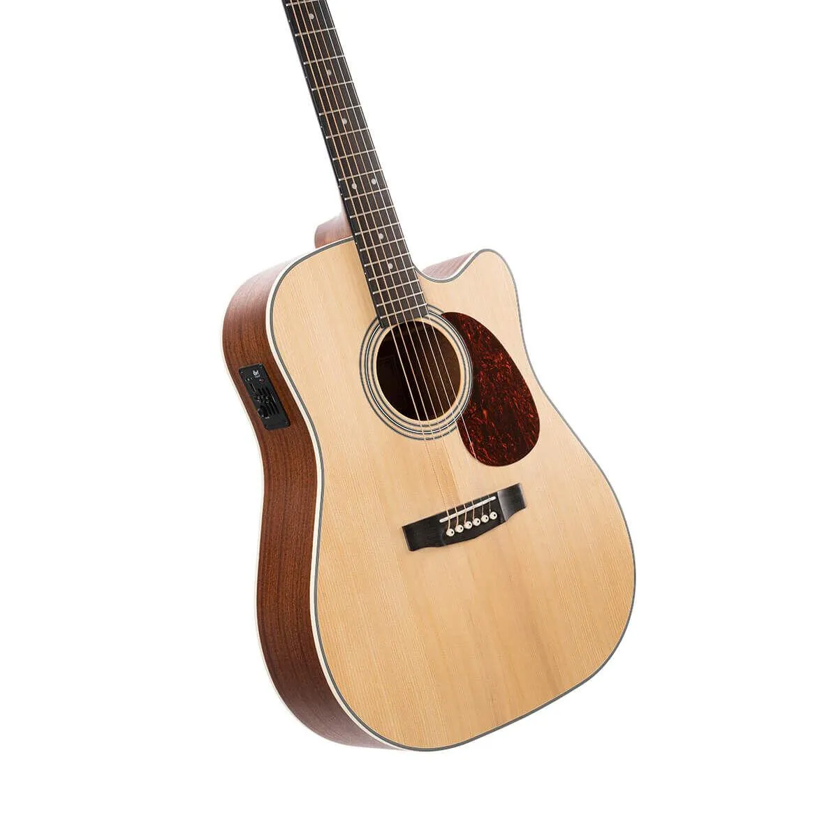 Cort MR500E Acoustic / Electric Guitar - Open Pore - Natural Finish w/ BAG - Image 3
