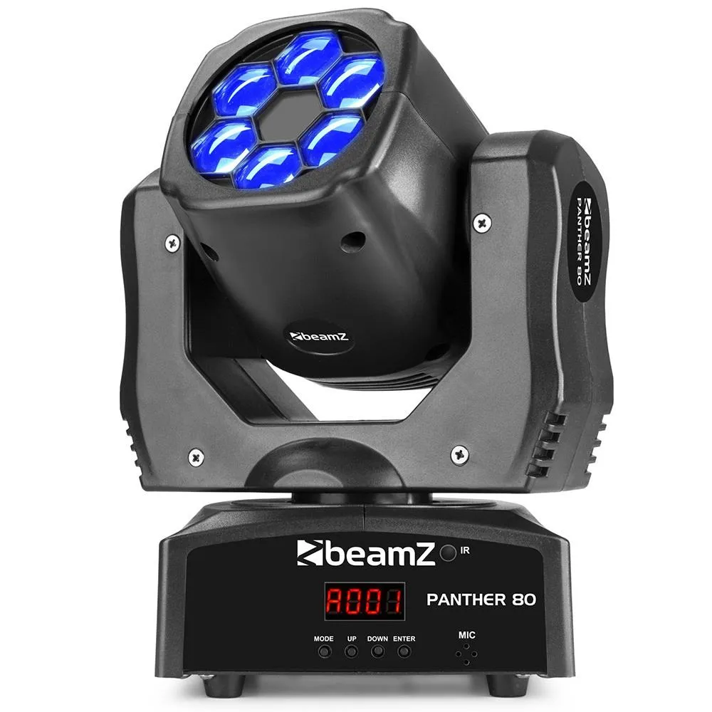 BeamZ Panther 80 LED Moving Head Effect with IRC - Image 3
