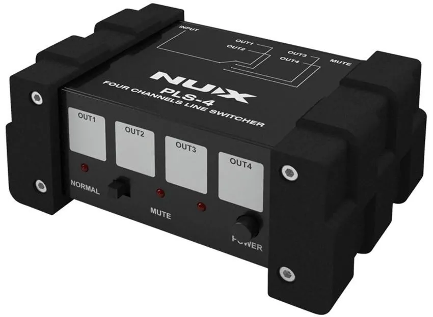 NU-X Mini 4-Channel Line Switcher 1 Input to 4 Outputs or 4 Inputs to 1 Output - Image 3