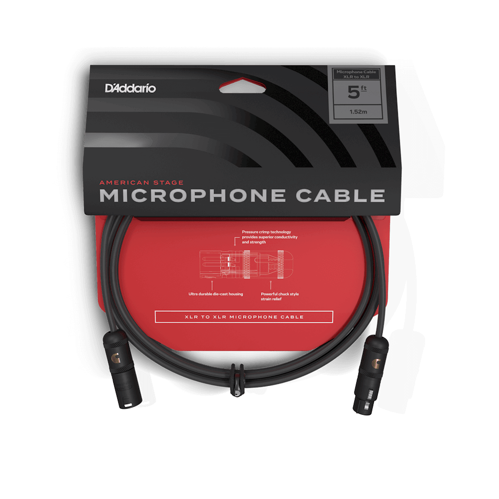 D'Addario American Stage 5' Microphone Cable - Image 3