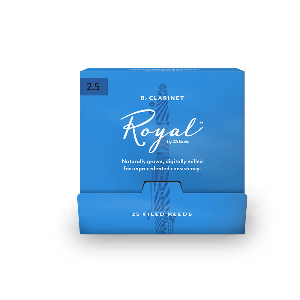 Royal by D'Addario Bb Clarinet Reeds, #2.5, 25-Count Single Reeds - Image 3