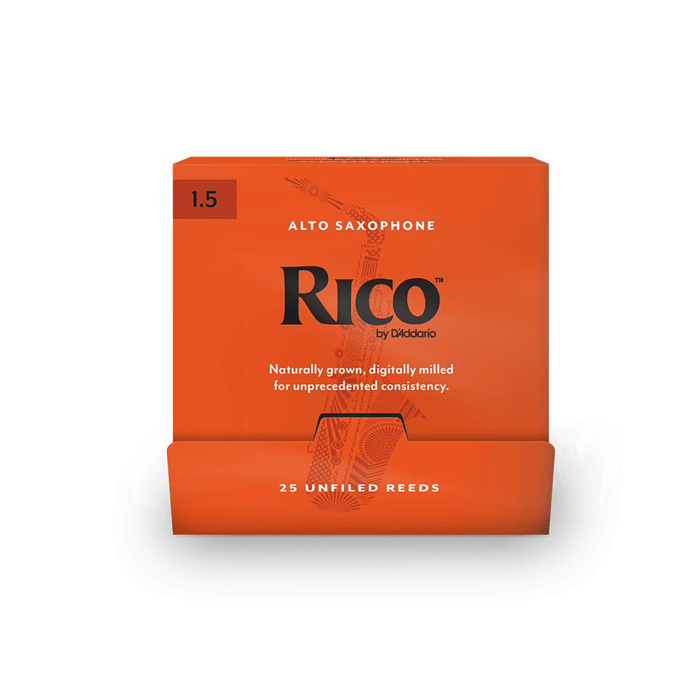 Rico by D'Addario Alto Saxophone Reeds, #1.5, 25-Count Single Reeds - Image 3