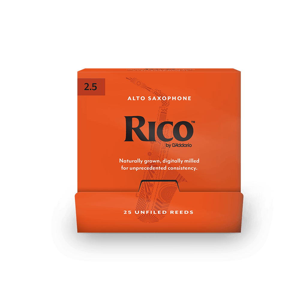 Rico by D'Addario Alto Saxophone Reeds, #2.5, 25-Count Single Reeds - Image 3