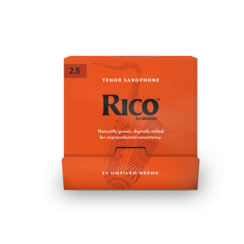 Rico by D'Addario Tenor Saxophone Reeds, #2.5, 25-Count Single Reeds - Image 3