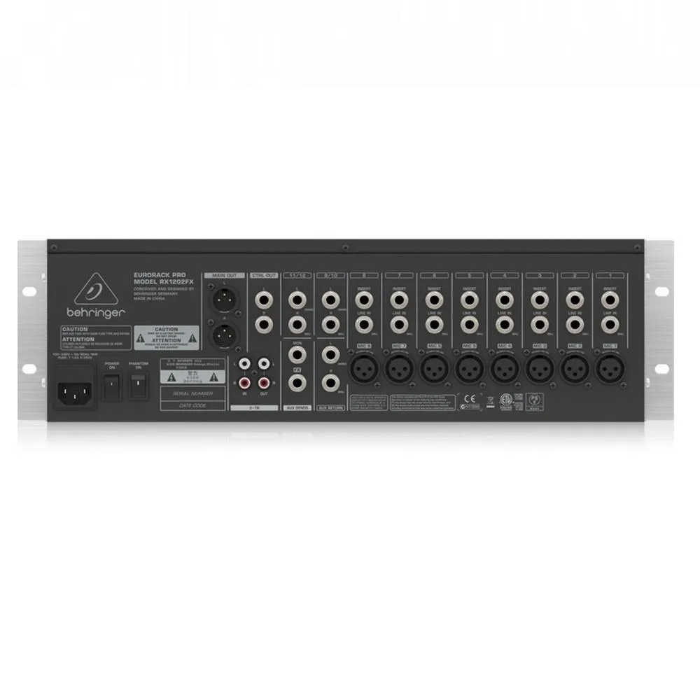 Behringer Eurorack Pro RX1202FX Rackmount Mixer with Effects - Image 3