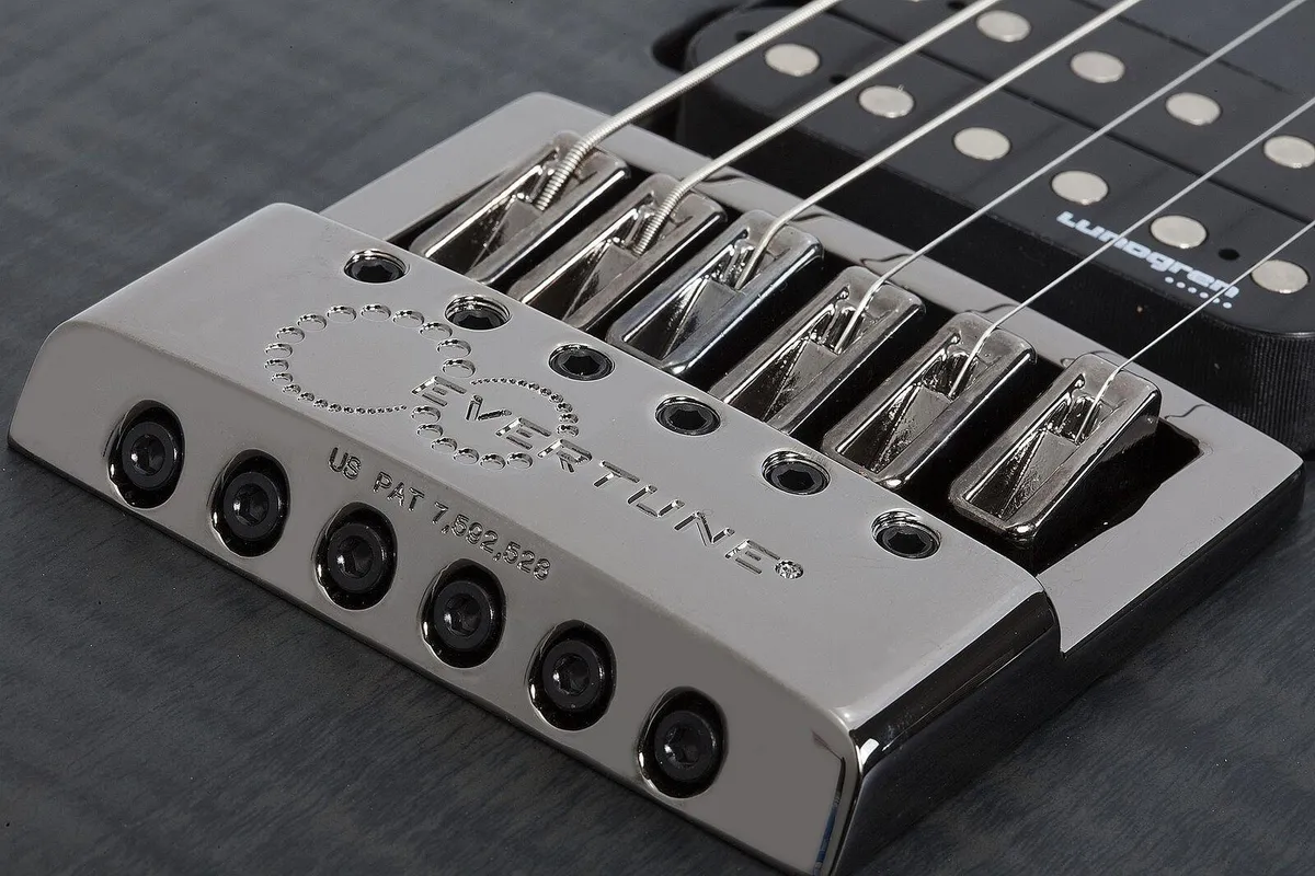 Schecter 6 String RH Banshee Mach-6 Evertune Electric Guitar - Fallout Burst - Image 3