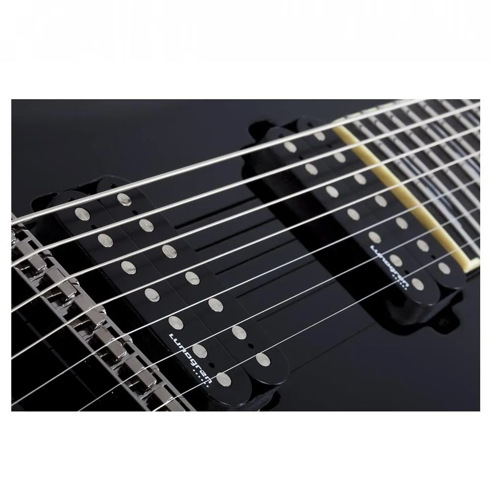 Schecter C-7 Blackjack Electric Guitar - Black Gloss 7-String - Image 3