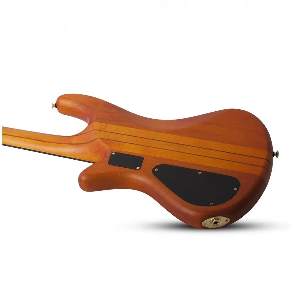 Schecter 4 String Stiletto Studio-4 electric Bass Guitar - Honey Satin - Image 3