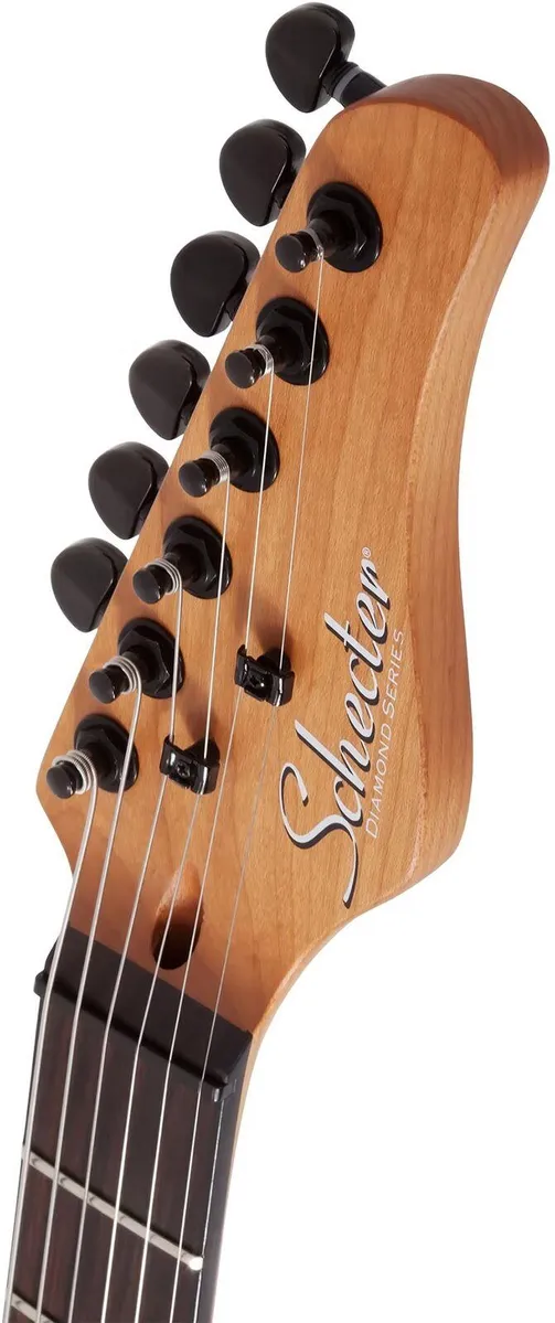Schecter PT Standard 6 String Electric Guitar - Black Fade Burst Burl - Image 3