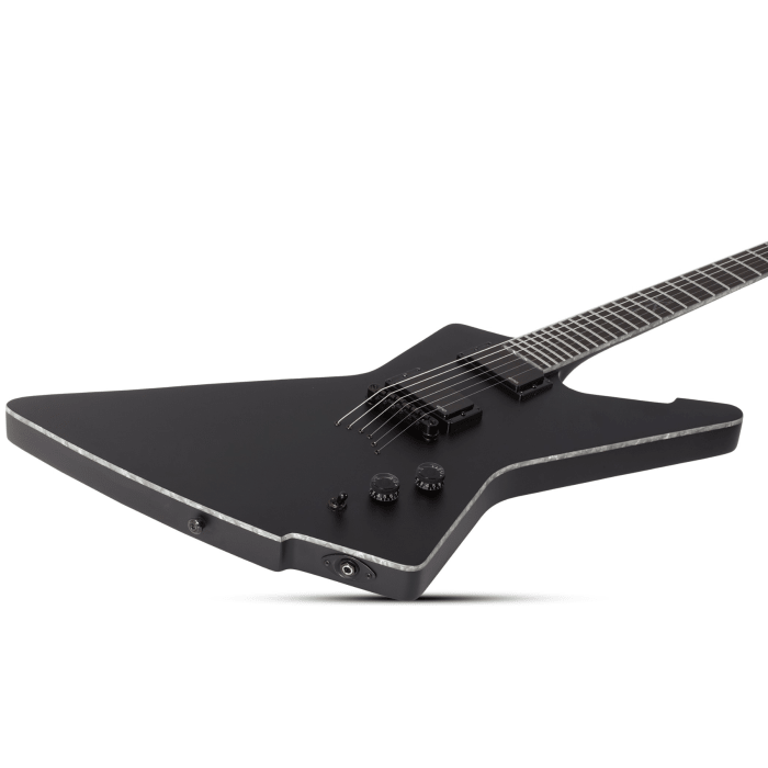 Schecter Sin Quirin E-1 Electric Guitar. Satin Black. - Image 3