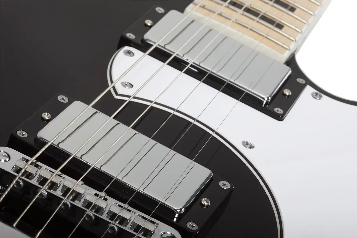 Schecter Stargazer 6 Electric Guitar in Gloss Black - Image 3