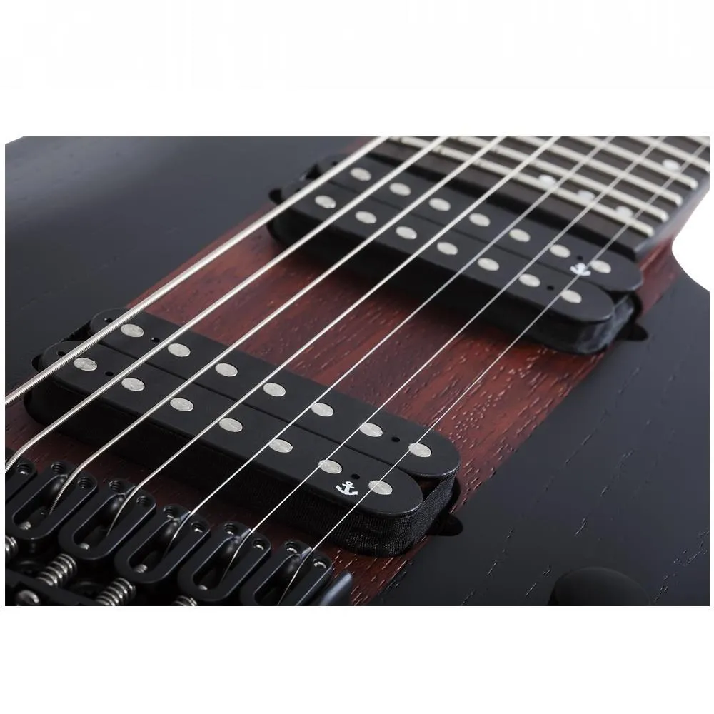 Schecter C-7 Multi-scale Rob Scallon 7-String Electric Guitar - Satin Dark Roast - Image 3