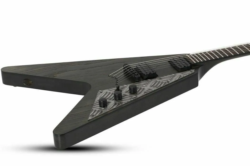 Schecter Guitar Research V-1 Apocalypse Electric Guitar - Rusty Grey - Image 3