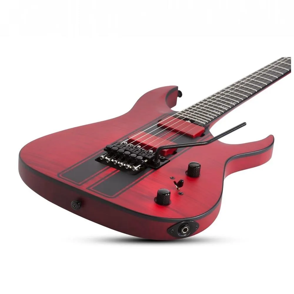 Schecter Banshee GT-6 FR Electric Guitar - Satin Trans Red Fact 2nd - Image 3