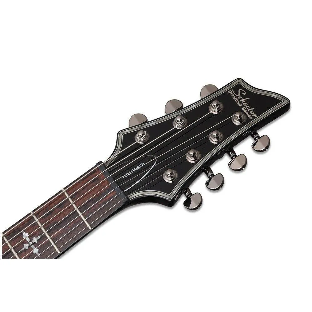 Schecter Hellraiser C-7 7-String Electric Guitar Gloss Black - Image 3