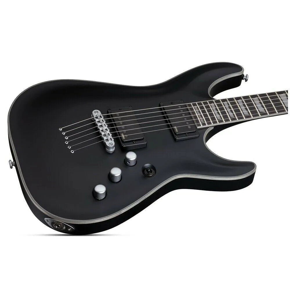 Schecter SCH810 C-1 Platinum Satin Black Electric Guitar RRP$1749 Sale Price - Image 3