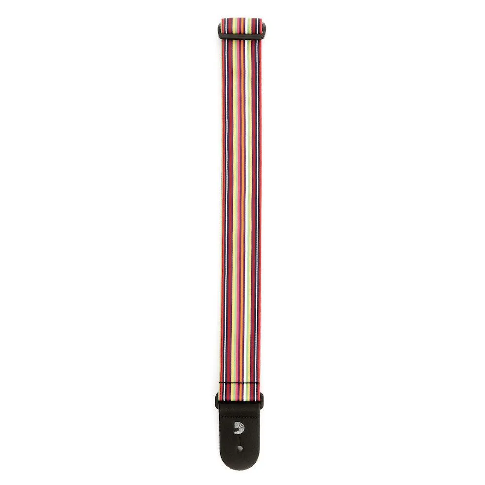 D'Addario Latin Line Art Guitar Strap, Multi Colored - Image 3
