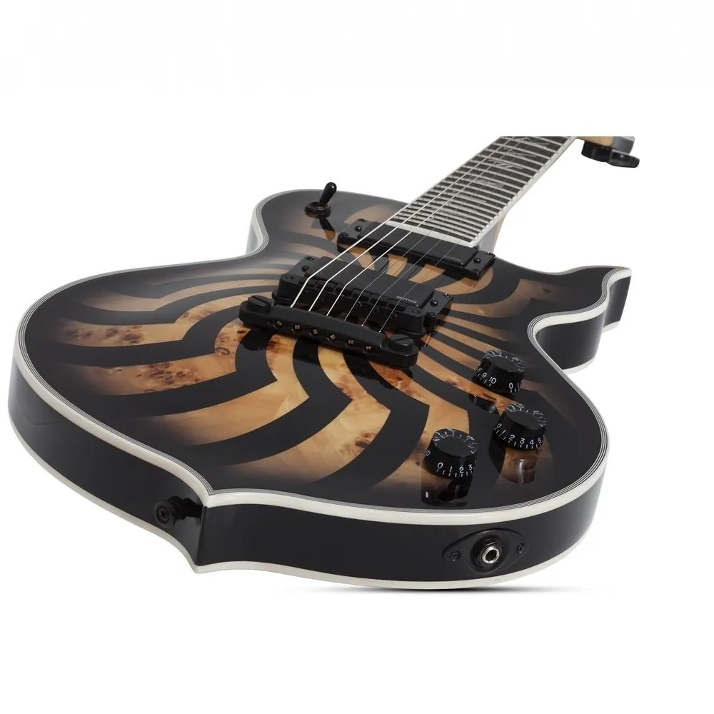 Wylde Audio Odin Grail Electric Guitar Charcoal Burst Buzzsaw - Image 3