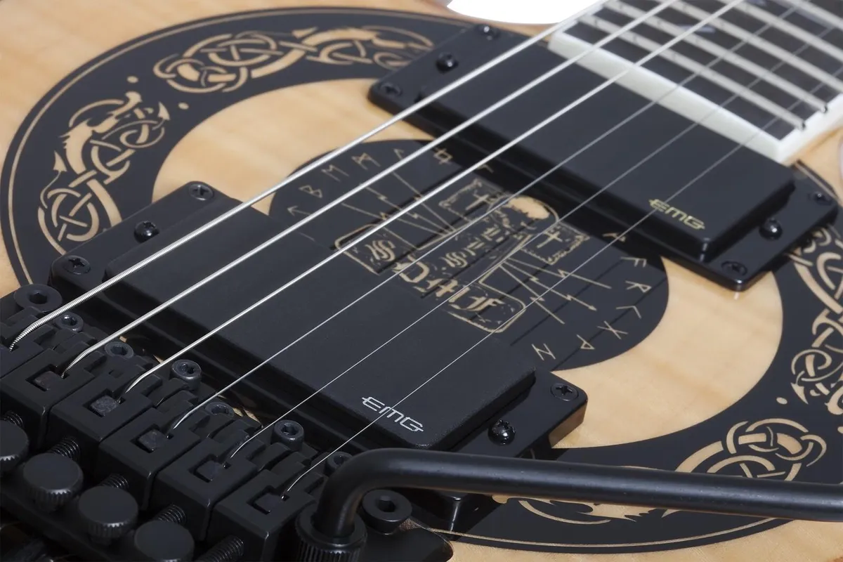 Wylde Audio Warhammer Norse Dragon Bullseye Floyd Rose Electric Guitar - Image 3