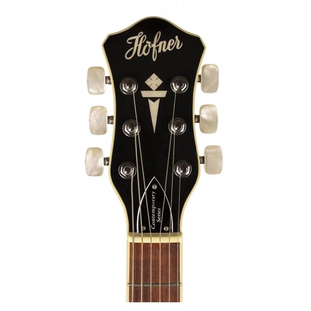 Hofner Verythin Special Edition Electric Guitar - Brunette Sunburst - Image 4