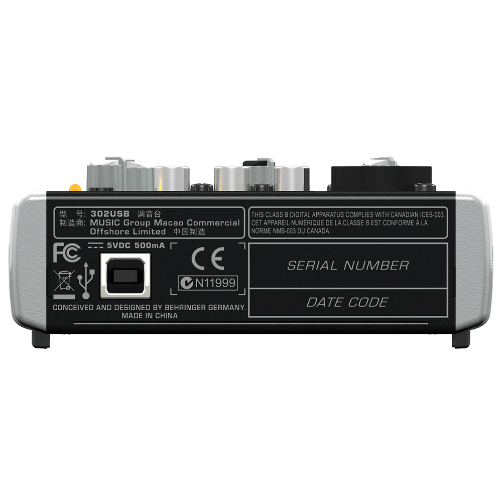 The Behringer Premium XENYX 302USB 5-Input Mixer With Microphone Preamp - Image 4
