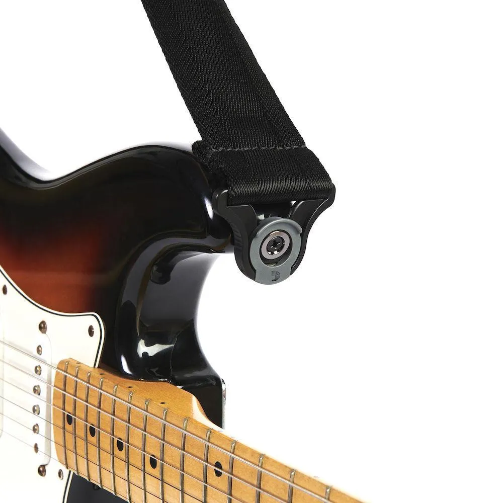 D'Addario Auto Lock Guitar Strap, Black - Image 4
