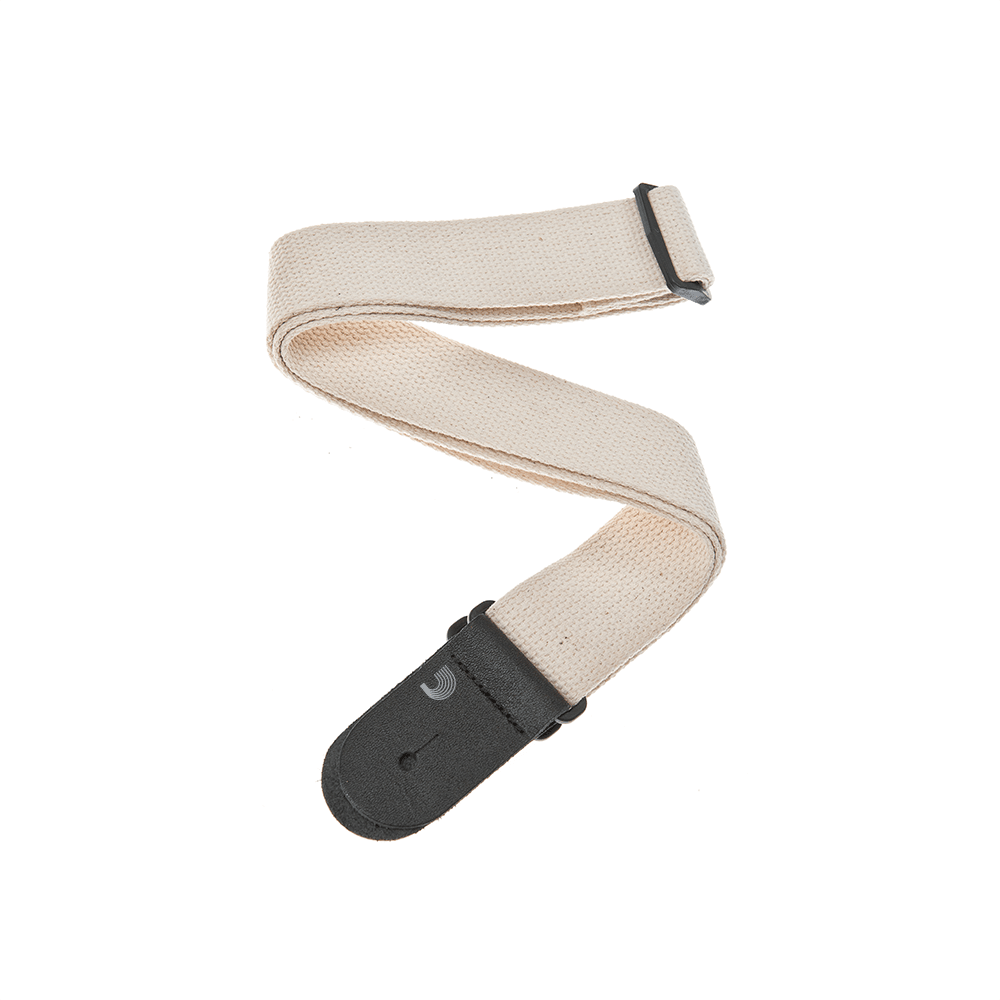 D'Addario Cotton Guitar Strap, Natural - Image 4