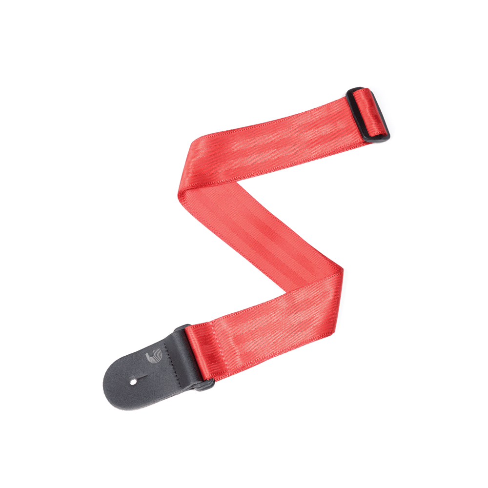 D'Addario Seat Belt Guitar Strap, Red 50mm - Image 4