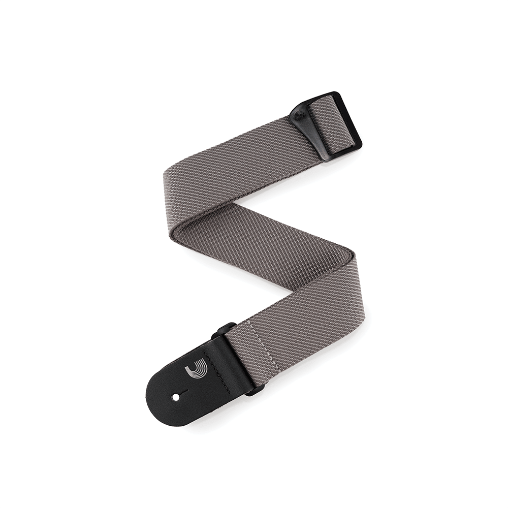 D'Addario Classic Tweed Guitar Strap, Grey - Image 4