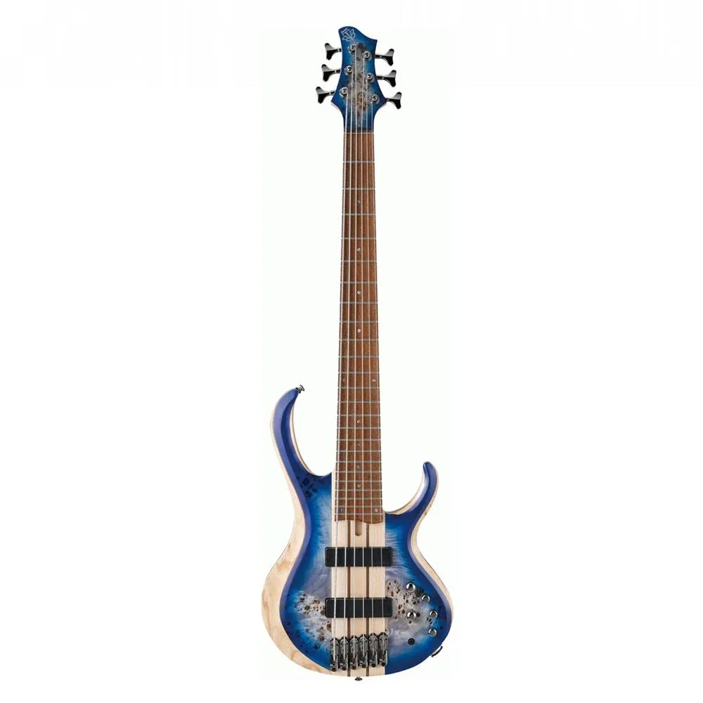 Ibanez BTB846 6 String Bass Guitar - Cerulean Blue Burst - Image 4
