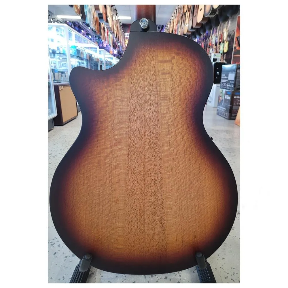 Cole Clark Angel 1 Southern Silky Oak Acoustic / Electric Guitar w/ Cutaway - Sunburst - Image 4