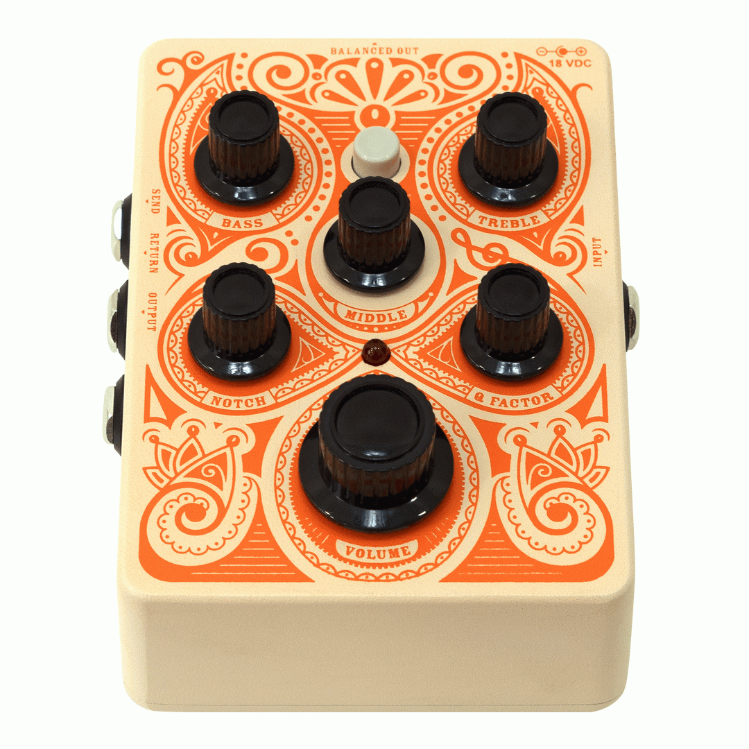 Orange Acoustic Guitar Preamp Pedal with XLR and 1/4" Outputs - Image 4