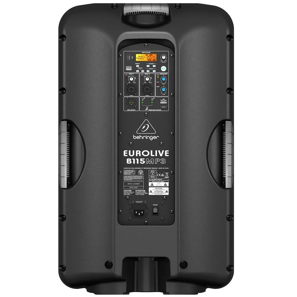 The Behringer Active 300-Watt 2-Way Eurolive B115MP3 PA Speaker System 15in - Image 4