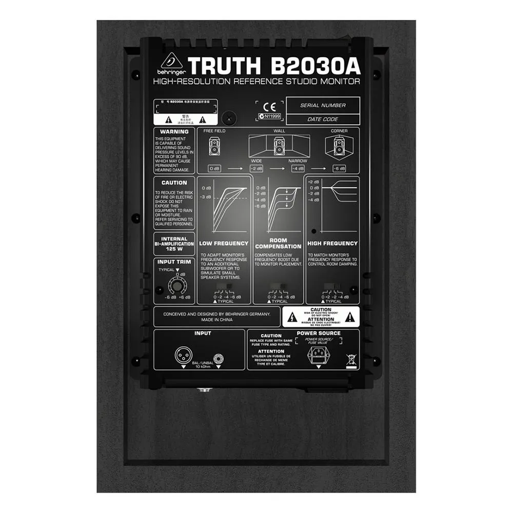 The Behringer High-Resolution Truth B2030A 2-Way Reference Studio Monitor - Image 4