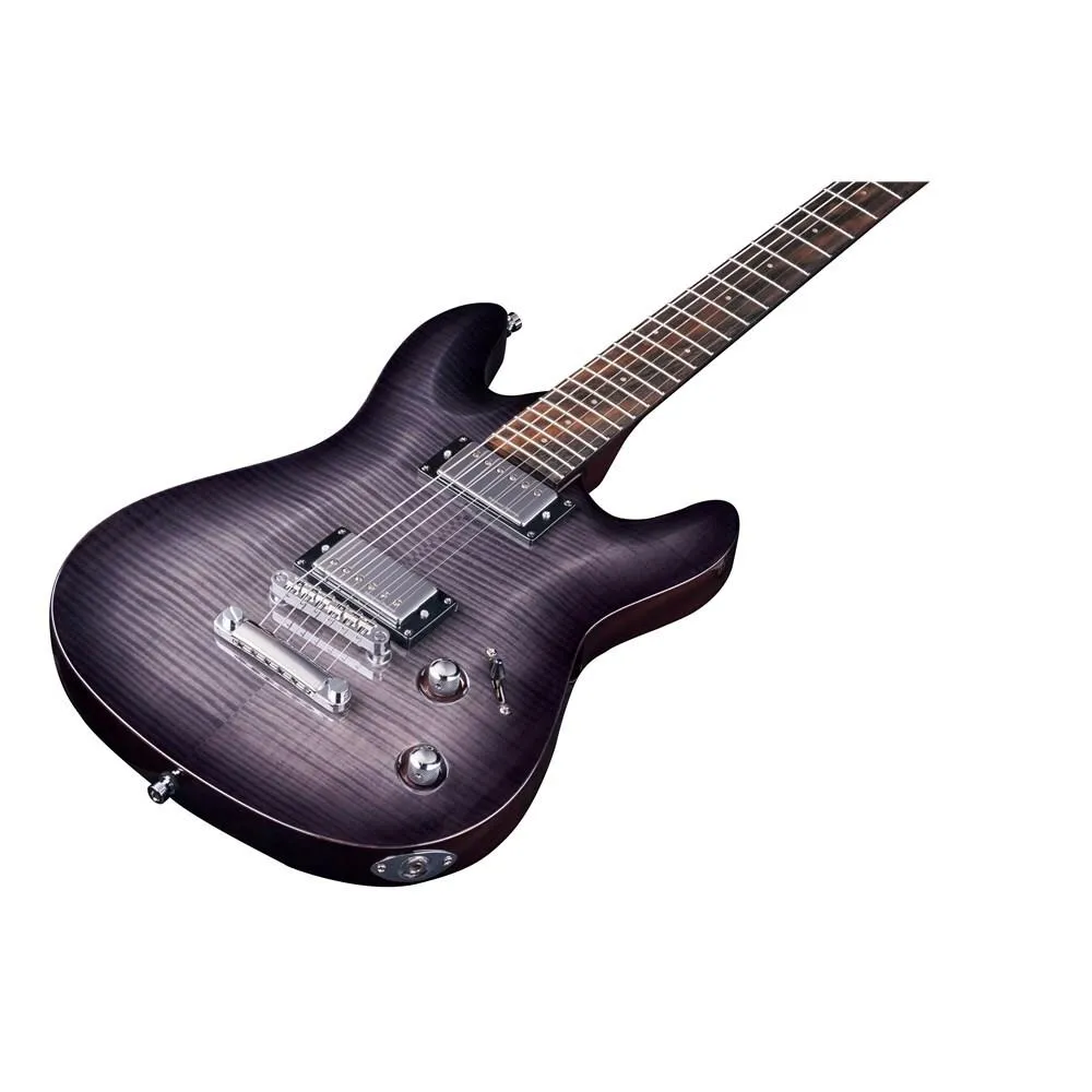 Framus D-Series Diablo Supreme Electric Guitar Nirvana Black Transparent High Polish - Image 4