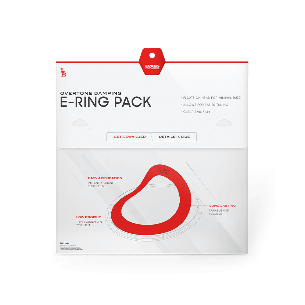 Evans 1 Inch E-Ring 10 Pack, 10 Inch - Image 4