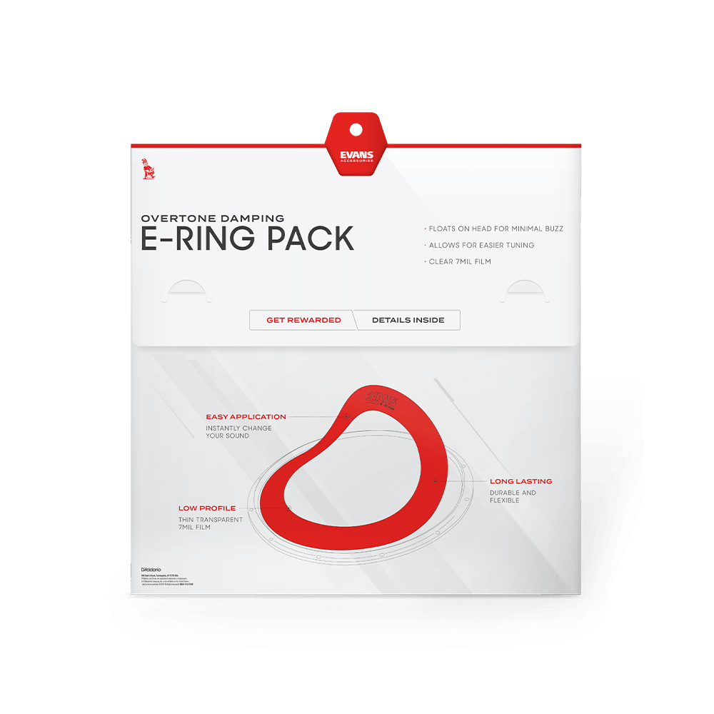 Evans 1.5 Inch E-Ring 10 Pack, 13 Inch - Image 4