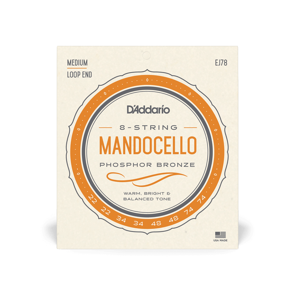 D'Addario J78 Phosphor Bronze Mandocello Strings, 22-74 - Image 4