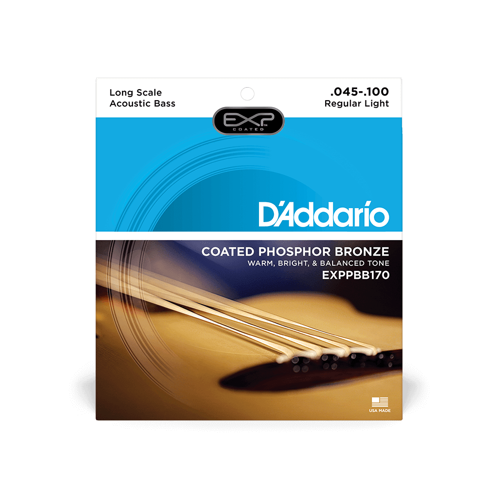 D'Addario EXPPBB170 Phosphor Bronze Coated Acoustic Bass Strings, Long Scale, 45-100 - Image 4